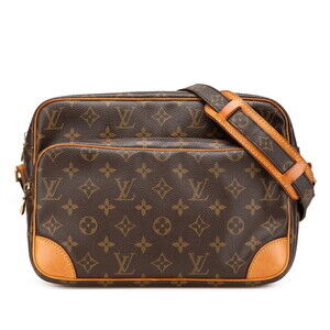 Louis Vuitton Monogram Nile Crossbody Shoulder Bag Brown Leather